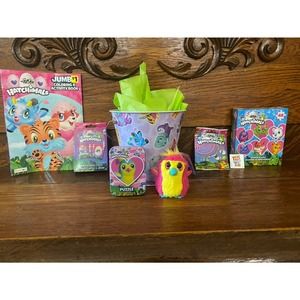 Hatchimals Easter Basket Plush Penguala Puzzle Bracelets Tattoos Toy Gift Set